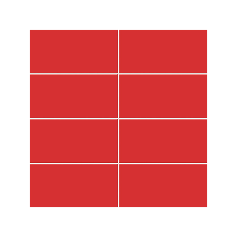Chroma rouge mat 15X30 cm carrelage Effet Monocouleur