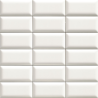 Bumpy blanc brillant 10X20 cm carrelage Effet Metal