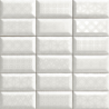 Luxor blanc brillant 10X20 cm carrelage Effet Metal