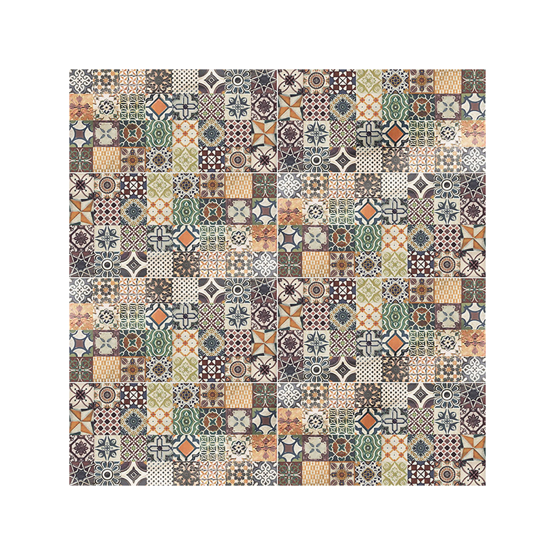 Décor Messina multicouleur brillant 15X30 cm carrelage Effet Monocouleur