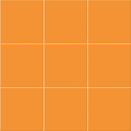 Chroma orange brillant 20X20 cm carrelage Effet Blanc & noir