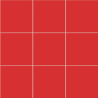 Chroma rouge mat 20X20 cm carrelage Effet Blanc & noir
