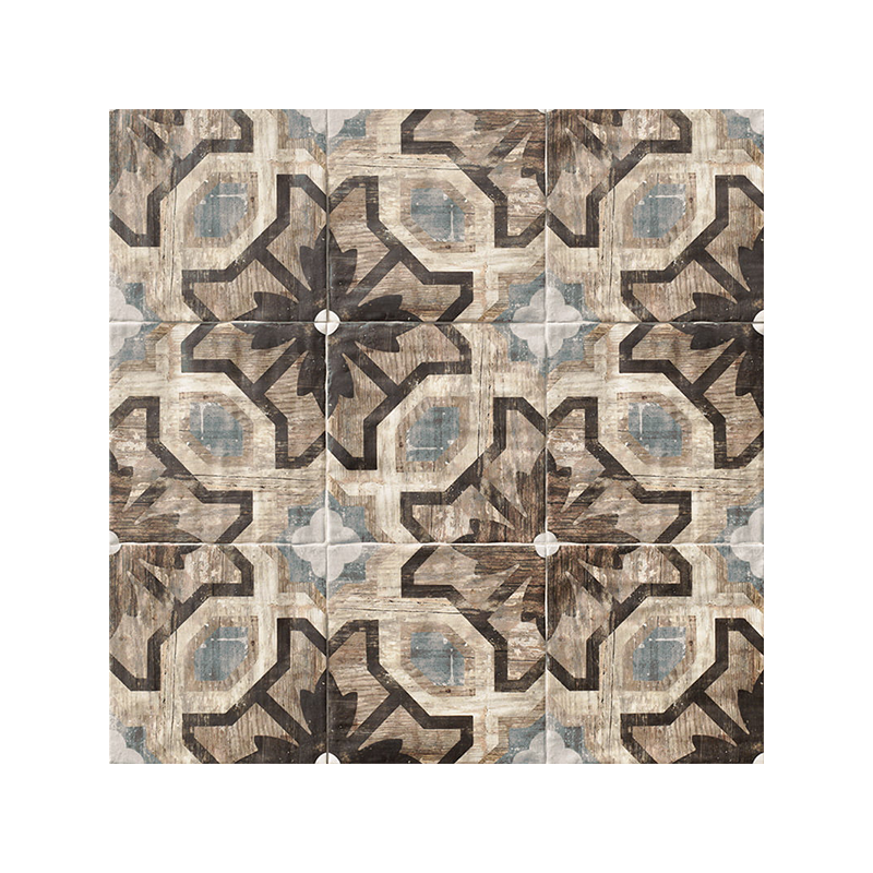 Orleans Colonial multicouleur satiné 20X20 cm carrelage Effet Vintage