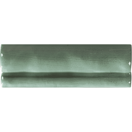 Moldura Antic vert brillant 5X15 cm carrelage Effet Monocouleur