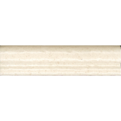 Moldura Litos blanc satiné 5X20 cm carrelage Effet Pierre