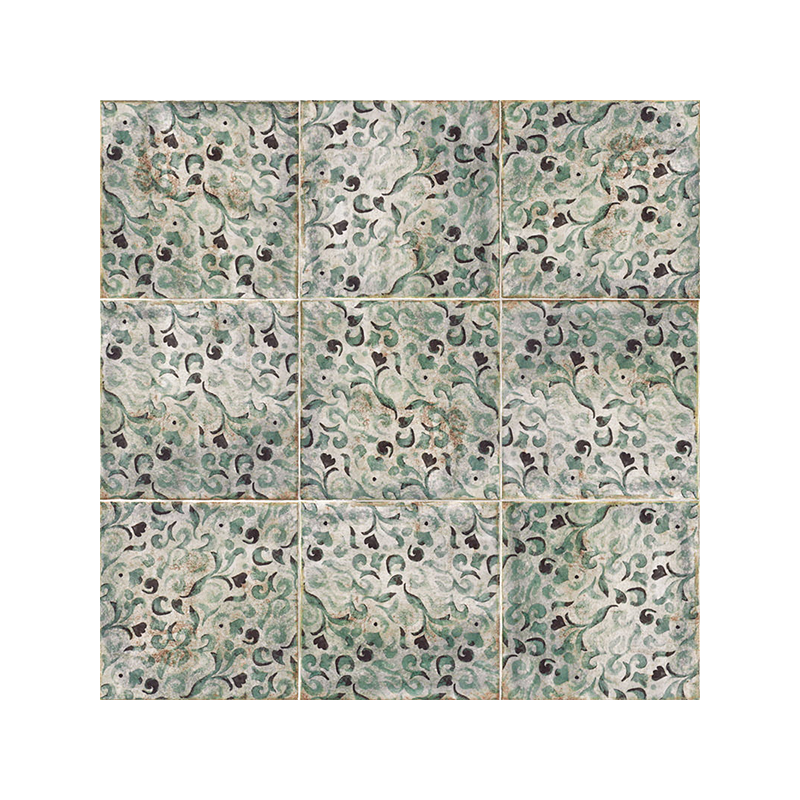 Décor Savona multicouleur satiné 20X20 cm carrelage Effet Thickness 9mm