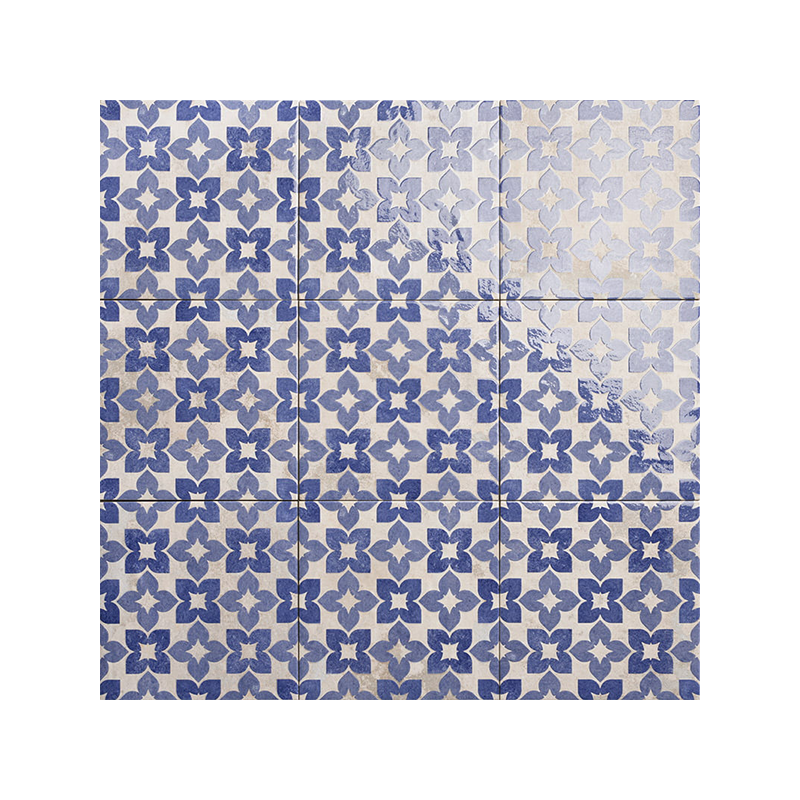 Soul bleu Meraki mat 20X20 cm carrelage Effet Texture