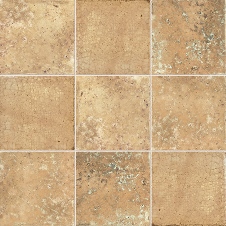 Milano ocre satiné 20X20 cm carrelage Effet Pierre