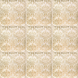 Décor Daman beige brillant 20X20 cm carrelage Effet Pierre