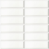 Solid white bissel blanc mat 10X30 cm carrelage Effet Monocouleur