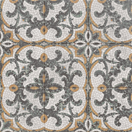 Versailles mosaic multicouleur mat 20X20 cm carrelage Effet Hydraulique