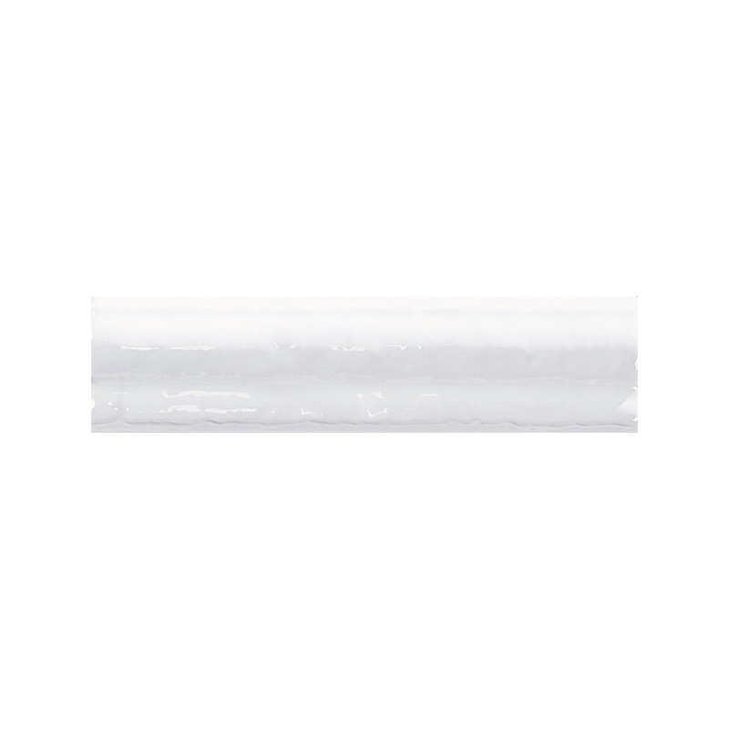 Moldura Vitta blanc brillant 5X20 cm carrelage Effet Traditionnel