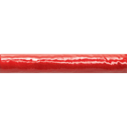 Torelo Vitta rouge brillant 3X20 cm carrelage Effet Traditionnel