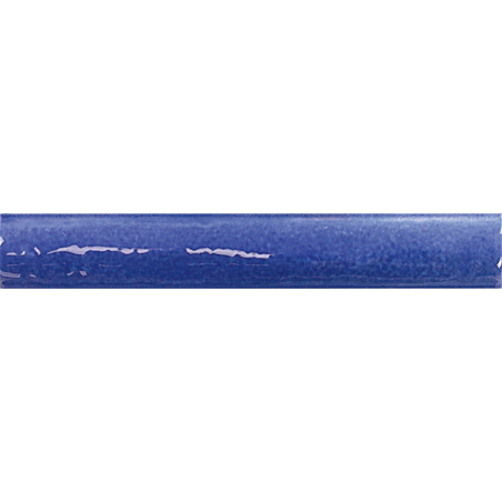 Torelo Vitta bleu brillant 3X20 cm carrelage Effet Blanc & noir
