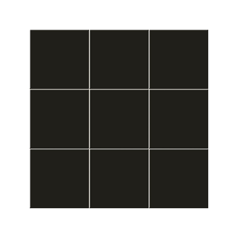 Chroma noir mat 20X20 cm carrelage Effet Blanc & noir