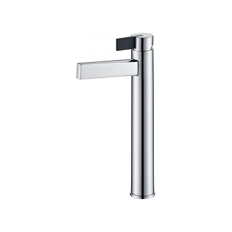 Imex mitigeur lavabo série elba chrome / noir mat bec haut