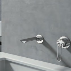 Imex robinet de lavabo monocommande encastré chromé série belize