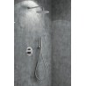 Imex ensemble de douche encastré à levier unique en nickel brossé série line