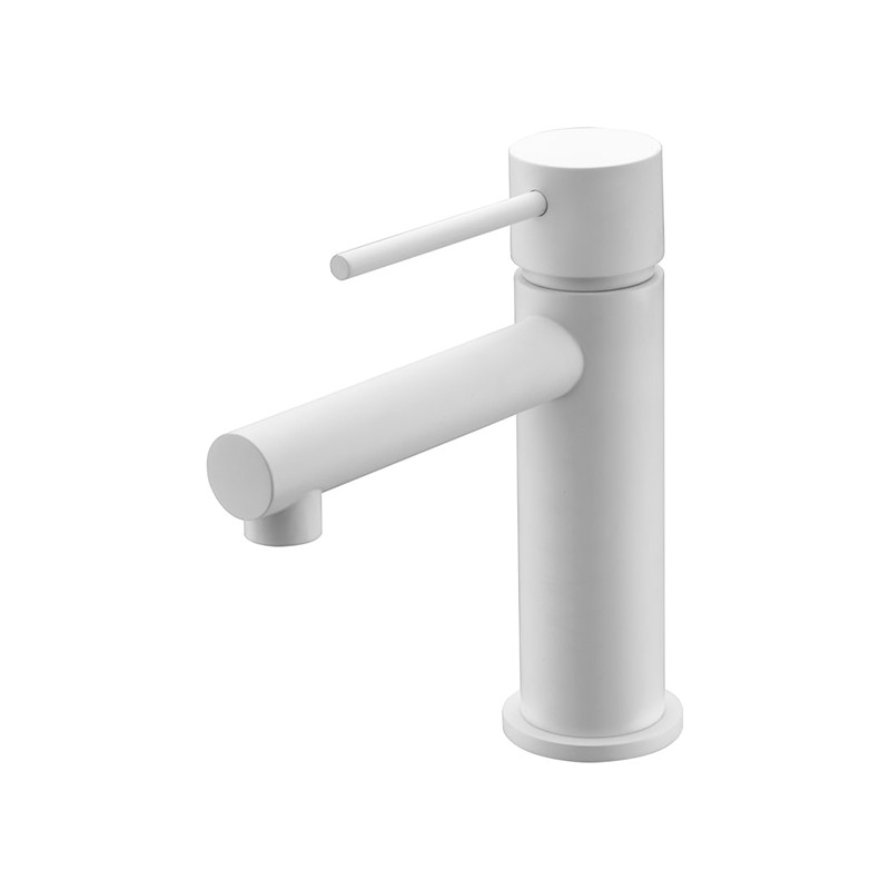 Imex mitigeur de lavabo série Milos stick coloris blanc