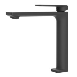 Imex mitigeur lavabo bec extra haut (+5 cm) série Fiji coloris noir mat