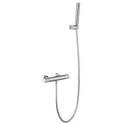 Imex mitigeur thermostatique de douche série Line coloris nickel brossé