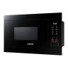 Zwarte lak magnetronoven met grill 38 cm