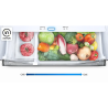 Samsung combined fridge 360L black