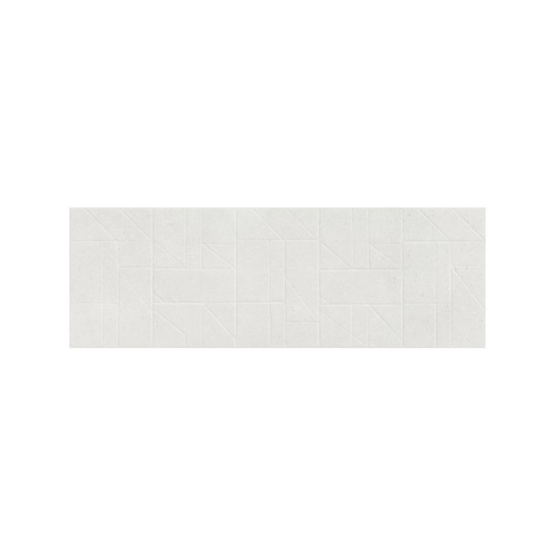 Gravel Geo Blanc 25X75 cm carrelage Effet Ciment