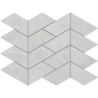 Pulpis Blanc Mat 24X32 cm mosaic Effet Marbre