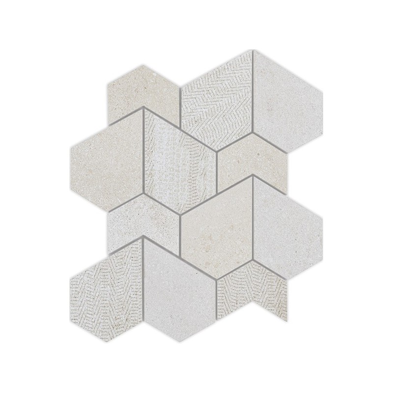 Tyndall Sable Mat 27X30 cm mosaic effet Pierre