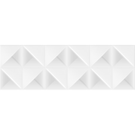 Puzzle Blanco Brillo 40X120 cm carrelage Effet Blanc - Argenta