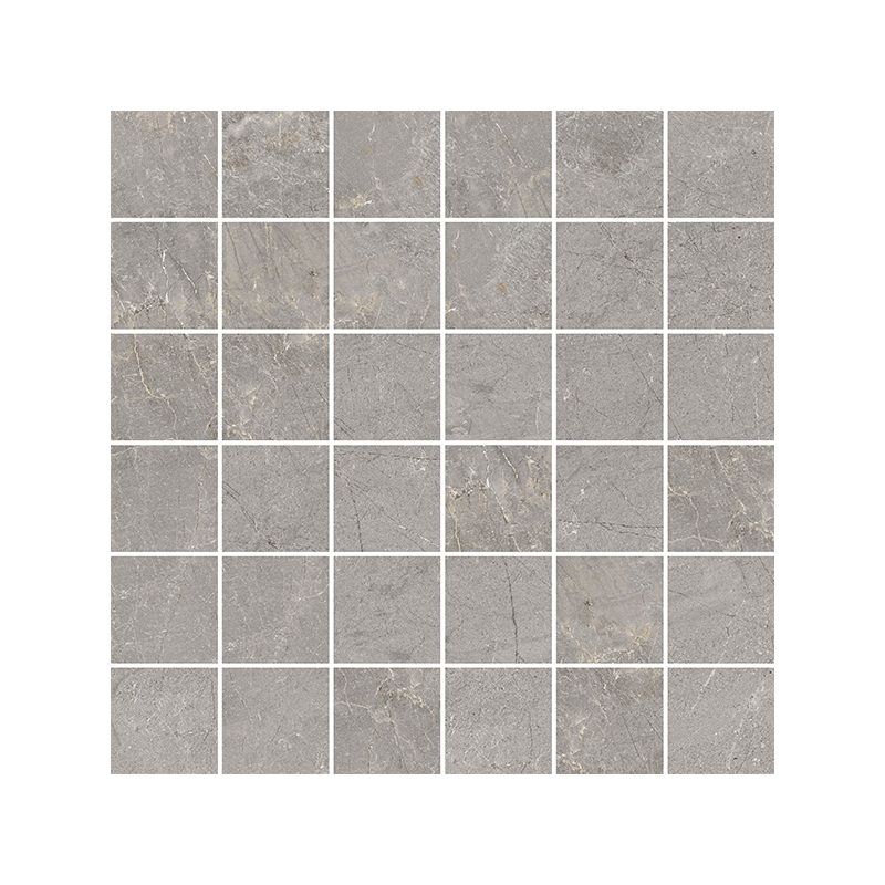 Mosaïque Malla Tempo ash mat 30X30 cm Effet Pierre