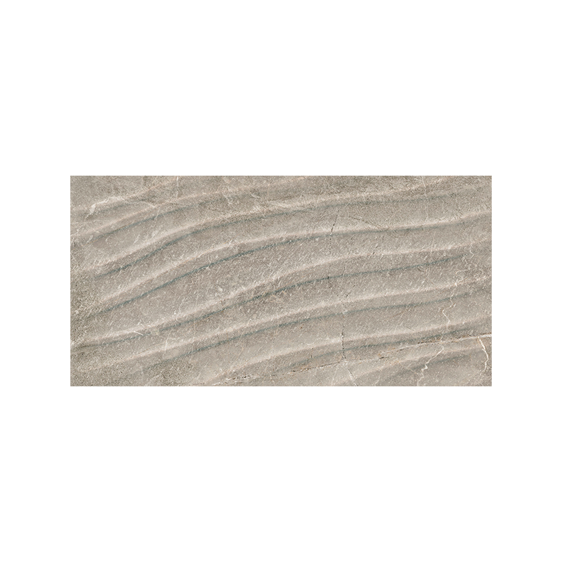 Tempo Curve ash mat 30X60 cm carrelage Effet Pierre