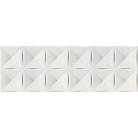 Madox Relieve blanc mat 20X60 cm carrelage Effet Ciment