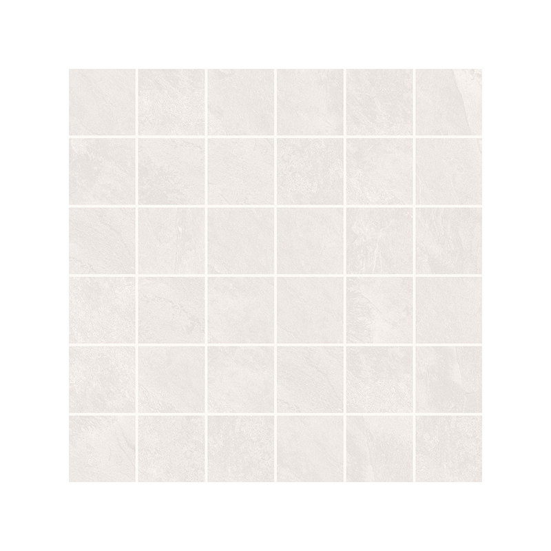 Mosaïque Malla Grand Canyon blanc mat 30X30 cm carrelage Effet Pierre