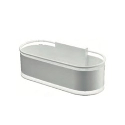 Porte savon acrylique translucide - barre de Douche Ø 18 mm