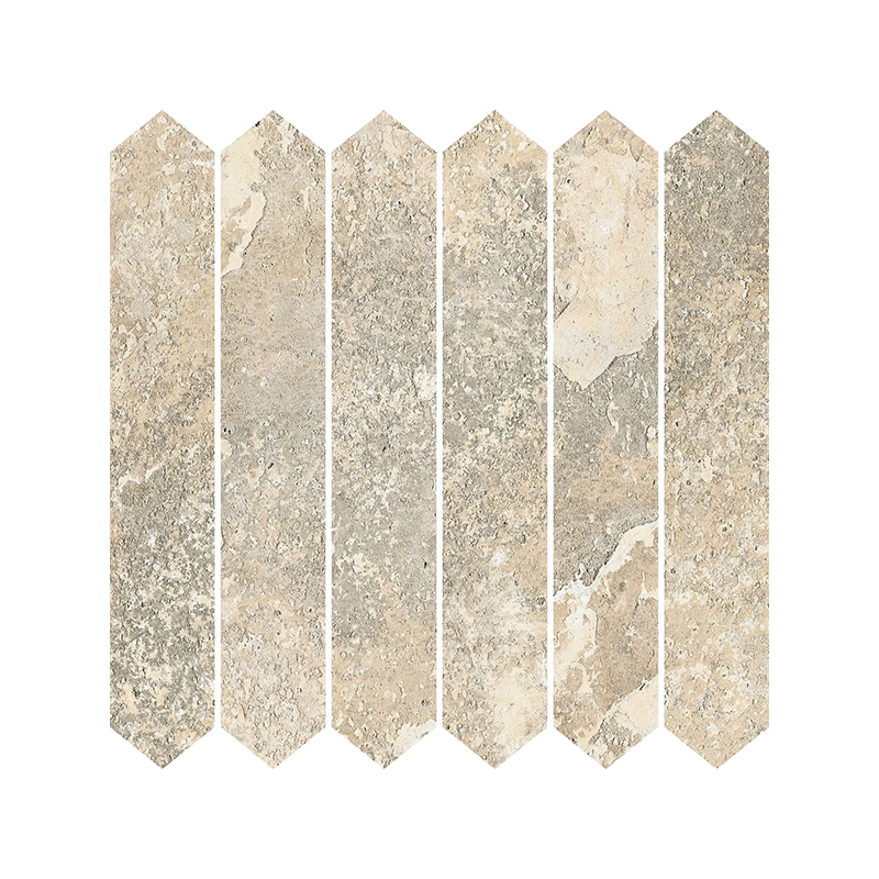 Mosaïque Ardesia Picket sable mat 29,7X29,7 cm Effet Pierre