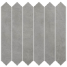 Mosaïque Picket Madox anthracite mat 29,7X29,7 cm Effet Ciment