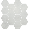 Mosaïque Madox hexagonale gris mat 28,3X26,5 cm Effet Ciment