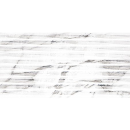 Carrara Lined White Shine 30X60 cm marmer effect tegels - Argenta